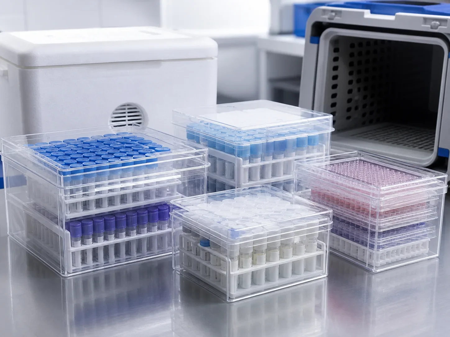 Biological samples prepared for controlled transport